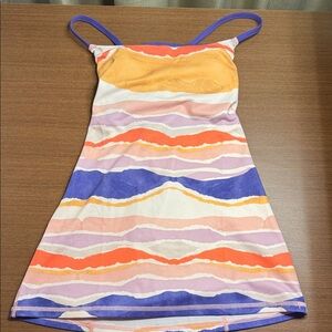 🍋 Lululemon Athletica Dancing Warrior Tank W/ Bleacher Stripe